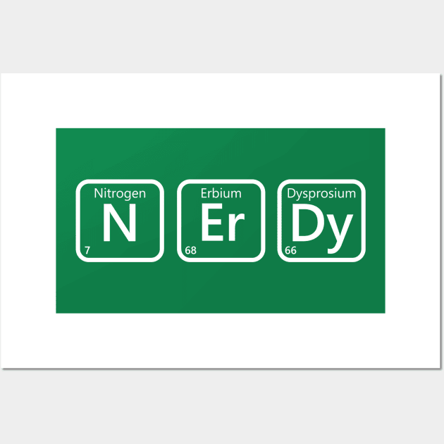 Nerdy chemistry Wall Art by Lazarino